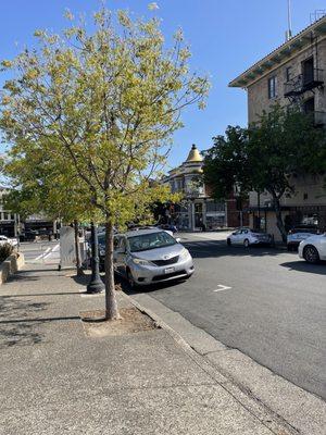 View of Kentucky Street, old downtown Petaluma.