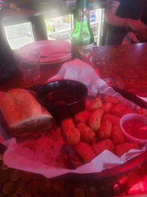 French Dip with Tots