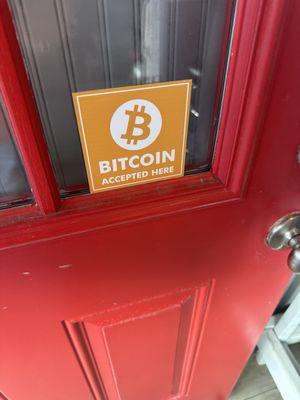 First establishment in the United States I found that excepts BTC or Bitcoin