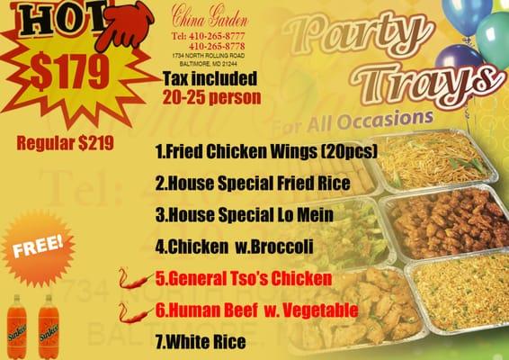 Please Call To Reserve Your Order.Tel:(410)-2658777