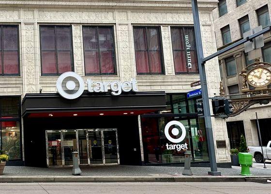 Exterior of the Target store building