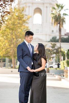 Pasadena city hall engagement session