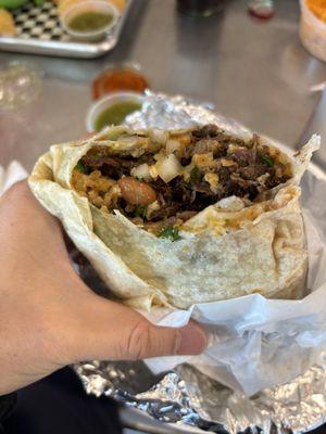 Carne asada burrito