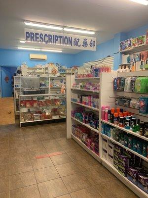 Store interior, front counter