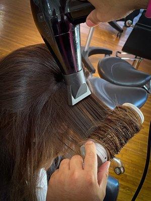 We do pride ourselves on an AMAZING blow dry.