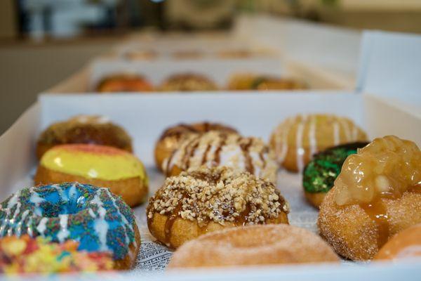 Assortment Purve Donut Stop Donuts