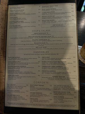 Food menu