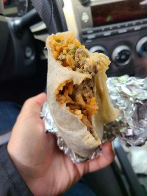 Carne asada burrito