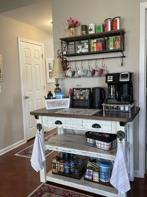 Inviting coffee bar