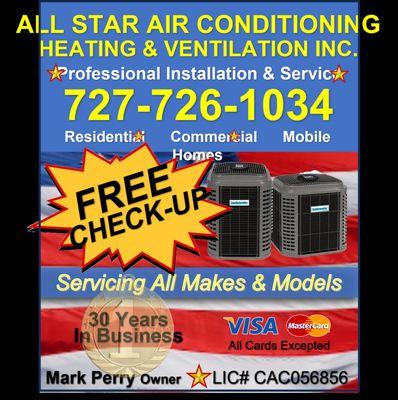 ALLSTAR AIR cond.
 The best in the businessl.