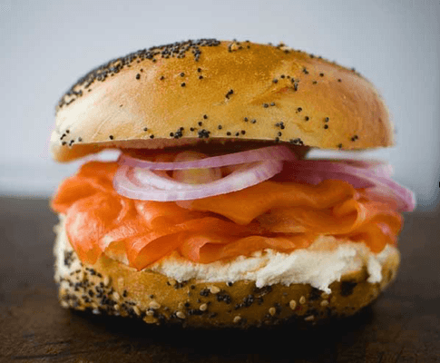 lox and onions! YUM!