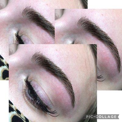 Brow wax and classic lashes