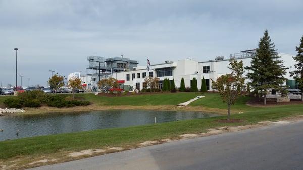 Large new buildings.