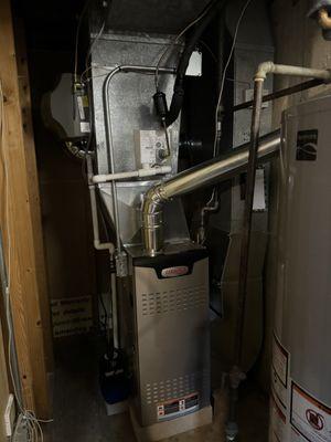 New furnace ac outside