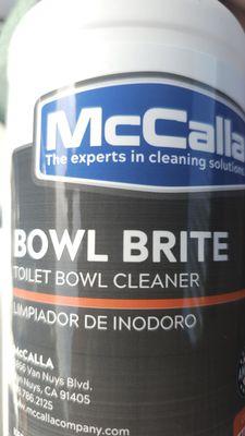 First time buying this toilet bowl cleaner called bowl brite.