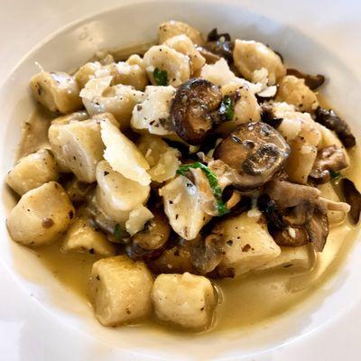 Hand-Rolled Potato Gnocchi, Organic Mushrooms, Basil, Truffle Butter