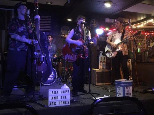 2/11/17. Saturday night! Lara Hope and the Ark Tones!! From Kingston, New York!