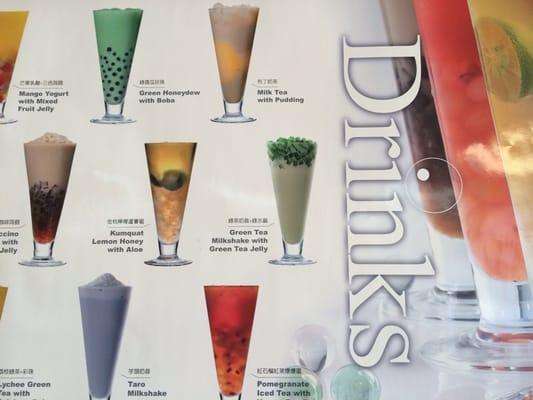 Try our amazing drinks