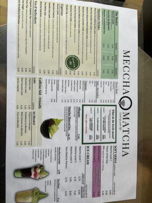 Paper menu