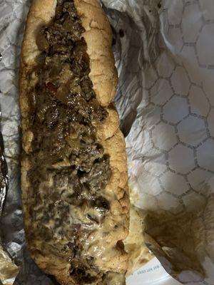 Worst Philly Cheesesteak I've ever eaten. Threw it away.