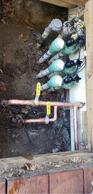 New 3/4" copper irrigation supply line for a customer in West Hills.