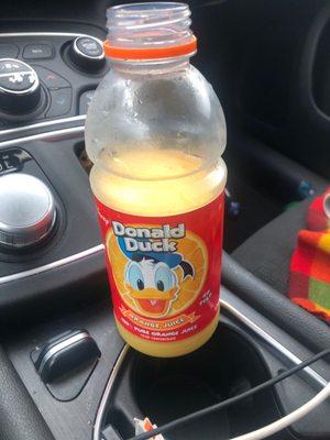 Only place I know that sells Donald Duck OJ!!