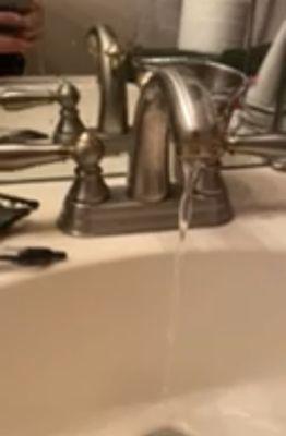 Faucet running