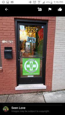 "Authorized Kratom Dispensary" right on the door