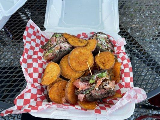 BLT with Fried Yams