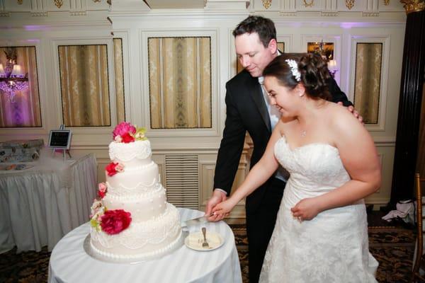 Cutting our cake!