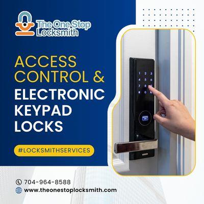 Upgrade security with electronic keypad locks!  Keep intruders out, peace of mind in. Convenient access control for home or business.