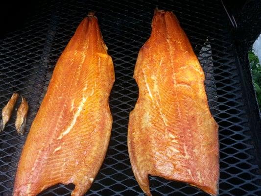 Just plain yummy, smoked salmon is just golden!