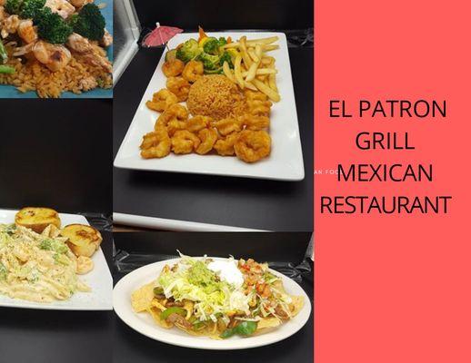 New special yummy only el patron grill mexican restaurant 
 Lucy's especial .Texas NACHOS 
 Pasta ESPECIALVery good good  at Lucy's branch