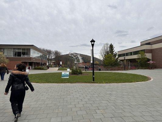 Center of SUNY Delhi, Broncos Mascot statue thing