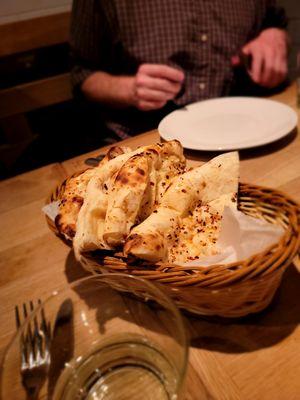 Chili garlic naan. Delicious.