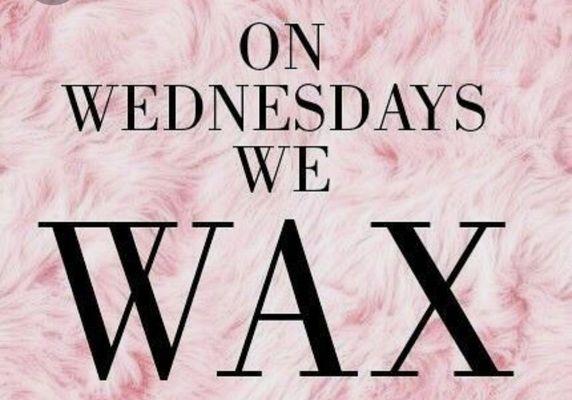 Waxing Services and Wax Wednesday Specials buy 1 get 1 free refer a friend free Eyebrow Wax  10% off military