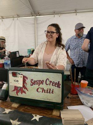 Sespe Creek  Chili @  The Cowboy Chili Cookoff Tent @ Santa Clarita Cowboy Festival April 2019