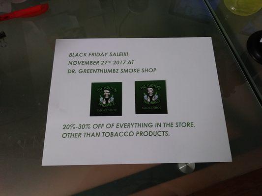 Come in for Black Friday!!! Huge sale!!!