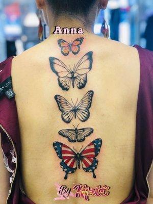 Anna love Butterflies by Matt