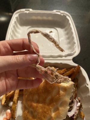 Piece of plastic in Caspi Gyro