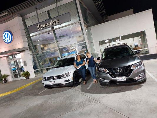 Myself and my daughter with our new rides!!!