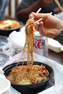 27. Japchae - takeout, comes with banchan. Big portion.