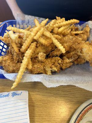 Chicken Tenderloin Dinner with fries