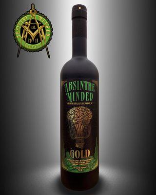 Absinthe Minded GOLD is our premium absinthe at 140 Proof, available in the tasting room