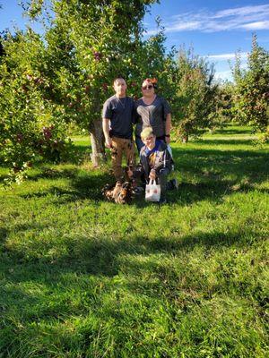 All of us in the Orchard in front for the mac's.