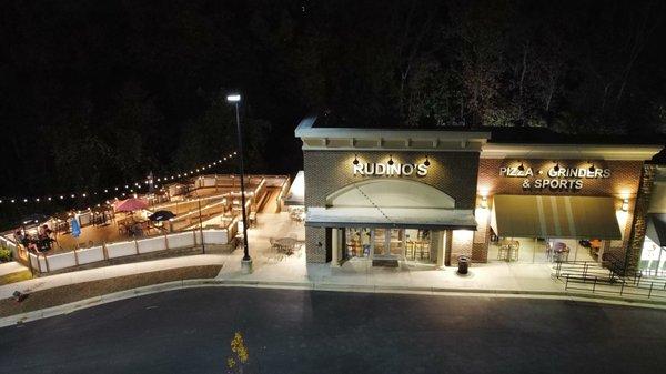 Aerial View of Rudino's Pizza  Grinders & Sports