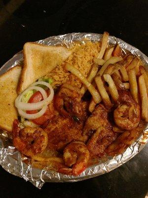 Fish & shrimp a la diabla