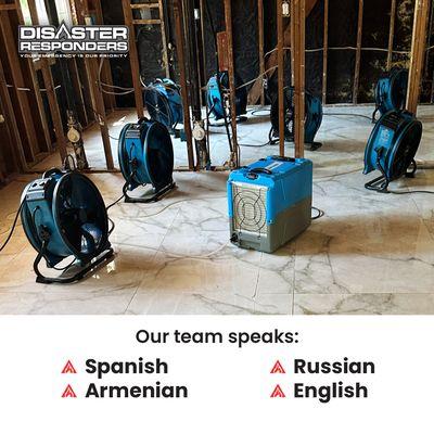 We speak Spanish, Russian, Armenian, English.