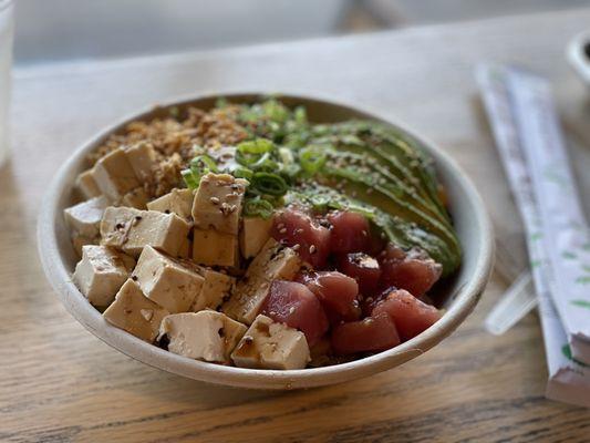 H5. Veggie Mix Bowl with added tuna.