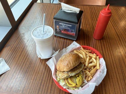 Chicken sandwich combo -$10